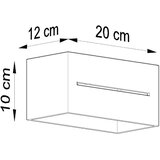  Sollux SL.0530 - Zidno svetilo LOBO 2xG9/40W/230V crno | Eponuda.com