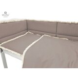 MimiNu Premium Royal posteljina za dječji krevetić 5-dijelni set - Mokka s čipkom Cijene