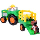 Traktor s prikolicom, farmer i set životinja | shoptok.hr