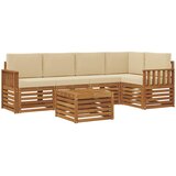  Set vanjskih sofa 6 kom. Prirodna i bež Poliester | shoptok.hr