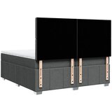  Krevet s oprugama i madracem tamnosivi 200 x 200 cm od tkanine | shoptok.hr