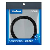 Rebel USB kabel , 2.0 M. > tip C. M., črne barve, 1 m | Shoptok.si
