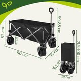 Gardlov sklopiva transportna kolica 150L – 200 kg, terenski kotači za pijesak i vrt | shoptok.hr
