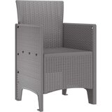  Vrtna stolica 2 pcs Svijetlo siva 53 x 49 x 85 cm Polipropilen | shoptok.hr