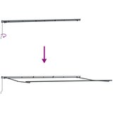 Tenda na ručno uvlačenje smeđa 600 x 300 cm | shoptok.hr