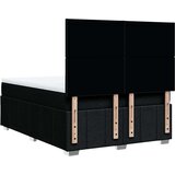 vidaXL Box spring postelja z vzmetnico črna 140x200 cm blago | Shoptok.si
