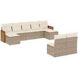  9-dijelni set vrtnih sofa s jastucima bež od poliratana | shoptok.hr