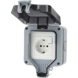 INF Zunanja zidna vtičnica (IP66) s stikalom in indikatorsko lučko Grey, (21275513) | Shoptok.si