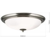 Orion plafonsko svetlo empira 3xE27/40W/230V prečnik 48 cm mat hrom | Eponuda.com