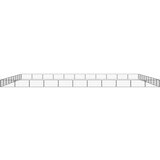  Ograda za pse s 40 panela crna 100 x 50 cm čelik obložen prahom | shoptok.hr