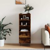  Visoka komoda boja hrasta 40x36x110 cm od konstruiranog drva Slike