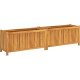  Vrtna sadilica s oblogom 199x38,5x50cm od masivnog drva bagrema | shoptok.hr