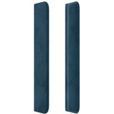  Uzglavlje s ušima tamnoplavo 103x16x118/128 cm baršunasto | shoptok.hr