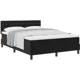 vidaXL Box Spring Krevet s Madracem Crni 160x200 cm Baršun Cijene