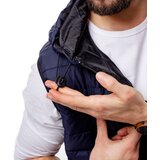 Glano Men's Quilted Vest with Hood - navy | Shoptok.si