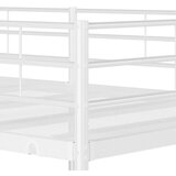vidaXL Krevet na kat bez madraca bijeli 90x200 cm čelik | shoptok.hr