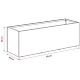  Vrtna saksija Bijela 60 x 20 x 20 cm Čelična vrata - Bijela 60 x 20 x 20 cm 1 | shoptok.hr