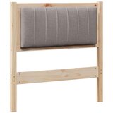 vidaXL tapecirani uzglavlje smeđa 75 cm masivni bor i tkanina | shoptok.hr