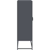 vidaXL Highboard Antracit 68x39x123 cm Jeklo | Shoptok.si