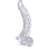 Pipedream King Cock Clear 7.5" Cock with Balls Cene
