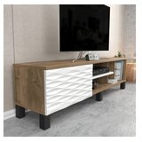 HANNAH HOME TV komoda Olyo, 140x40,3x35 cm, Smeđa-Bijela | Eponuda.ba