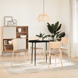 Stolna ploča tamnosmeđa 80x40x4 cm ovalna masivna hrastovina | shoptok.hr