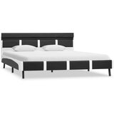  Posteljni okvir LED sivo umetno usnje 140x200 cm - Posteljni Okvir, (21525915) | Shoptok.si