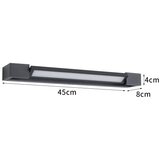  Brilagi-LED Kupatilsko osvetljenje za ogledalo AQUA LINE LED/12W/230V 45 cm IP44 crno | Eponuda.com