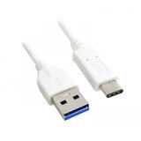 E-green USB Kabl, USB 3.0 Type-A na USB 3.1 Type-C, M/M, 120W, 20V, 6A, 1m, Beli Cene