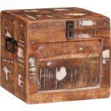 vidaXL Kutija za spremanje s pohranom Šareni masivno obnovljeno drvo | shoptok.hr