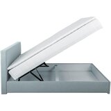 CARRYHOME POSTELJA Z VZMETNICO 140 cm x 200 cm , tekstil svetlo modra | Shoptok.si