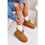 EVENTO Low women's snow boots on a platform insulated with Camel Saldren fur | Eponuda.ba