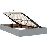  LED krevet za pohranu s madracem Svjetlosiva 120 x 190 cm | shoptok.hr