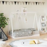 Maison Chic Otroški posteljni okvir - Otroški ležaj bel 70x140 cm trdna borovina-J2815, (21794266) | Shoptok.si