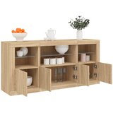  Komoda s LED svjetlima boja hrasta sonome 142,5x37x67 cm | shoptok.hr