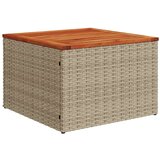  8-delna vrtna sofa z blazinami bež poli ratan akacija, (22090832) | Shoptok.si