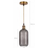 Brilagi LED Luster na sajli RETRO GLASS 1xE27/60W/230V Ø 14 cm zlatna/dimljeno-siva | Eponuda.com