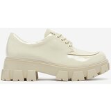 Resti Women's light beige lacquered lace-up shoes Ginara - Footwear | shoptok.hr