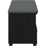  Klupa za hodnik s jastukom Crni Hrast 100 x 38 x 46 cm | Eponuda.com