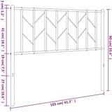  Kovinsko vzglavje belo 100 cm, (21142480) | Shoptok.si