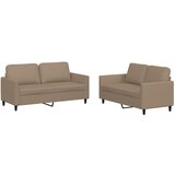  2-dijelni set sofa s jastucima boja cappuccina od umjetne kože | shoptok.hr