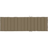  Jastuk za ležaljku prošarani smeđesivi 200x70x4 cm od tkanine | Eponuda.com