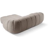 Micadoni Home Bež žametna kotna sedežna garnitura Diana – | Shoptok.si