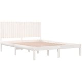  Okvir kreveta bez madraca bijeli 200x200 cm od masivne borovine | shoptok.hr