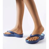 Gemre Navy Blue Lightweight Flip-Flops Isla | ePonuda.com