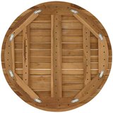  Gornji dio stola Ø 60 x 3,5 Kružni Čvrsto teak drvo Prirodna | shoptok.hr