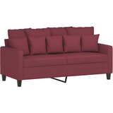  3-dijelni set sofa s jastucima crvena boja vina od tkanine | shoptok.hr