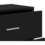 vidaXL Komoda 2 kosa črna 60x31x84 cm inženirski les | Shoptok.si