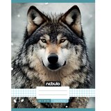 NEBULO Spenjeni zvezek s kvadratki in vzorcem volka 87-32 A/4 | Shoptok.si