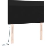  LED glava kreveta Crna 100 cm Lažna koža | shoptok.hr